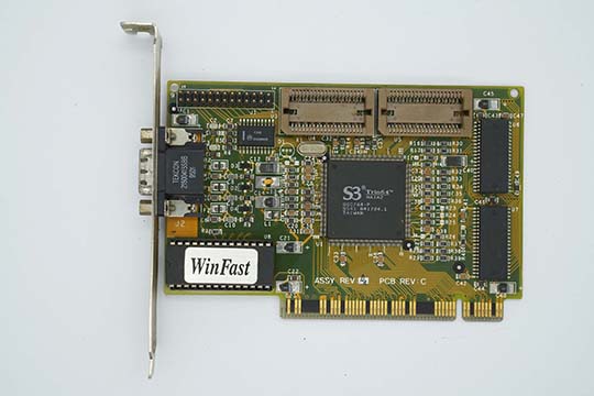 丽台Winfast S240 1MB显示卡（S3 86C764-P芯片）